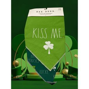 Rae Dunn Kiss Me Pet Bandana 2 Pack